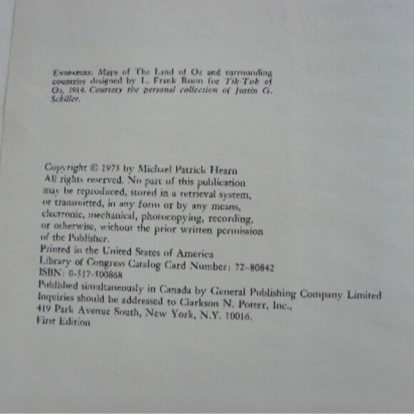 Vintage Wizard of Oz Hardcover Book Frank L Baum The Annotated First Edition DJ - Picture 6 of 16